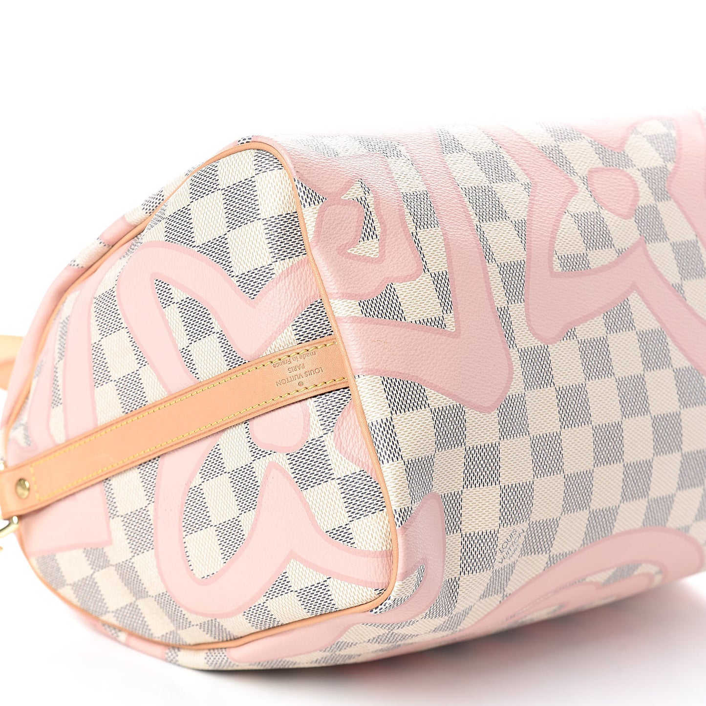 Damier Azur Tahitienne Speedy Bandouliere 30 Rose Ballerine