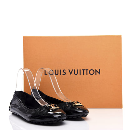 Louis Vuitton Patent Calfskin Oxford Ballerina Flats 40.5 Black 11 of 11