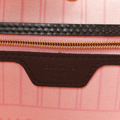 Louis Vuitton Damier Ebene Neo Neverfull MM Rose Ballerine 6 of 9