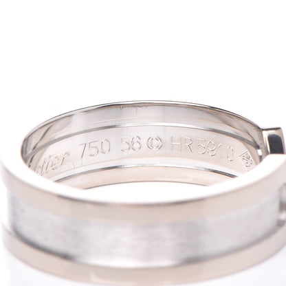 Cartier 18K White Gold 6.5mm C De Ring 56 7.25 5 of 6