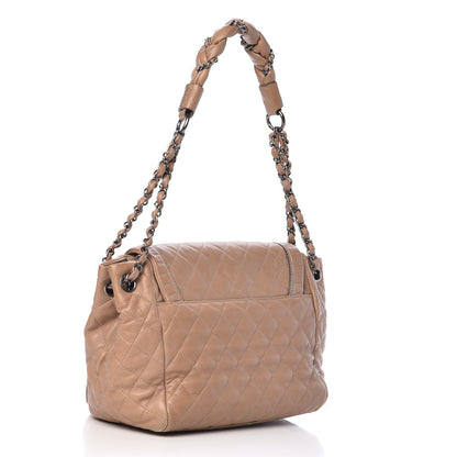 Chanel Calfskin Quilted Istanbul Accordion Flap Beige 3 of 12