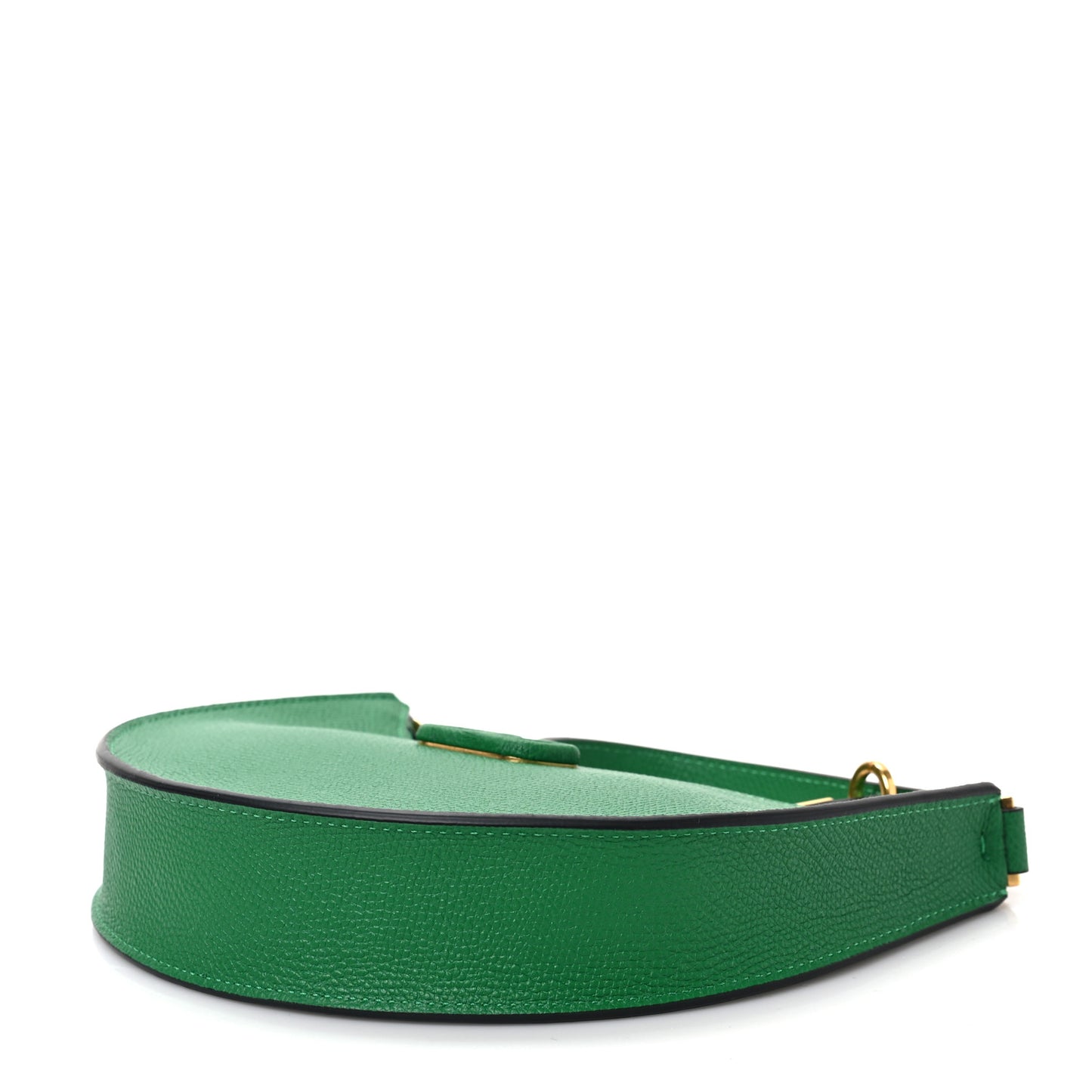 Grainy Calfskin Mini Vlogo Hobo Bag Gea Green