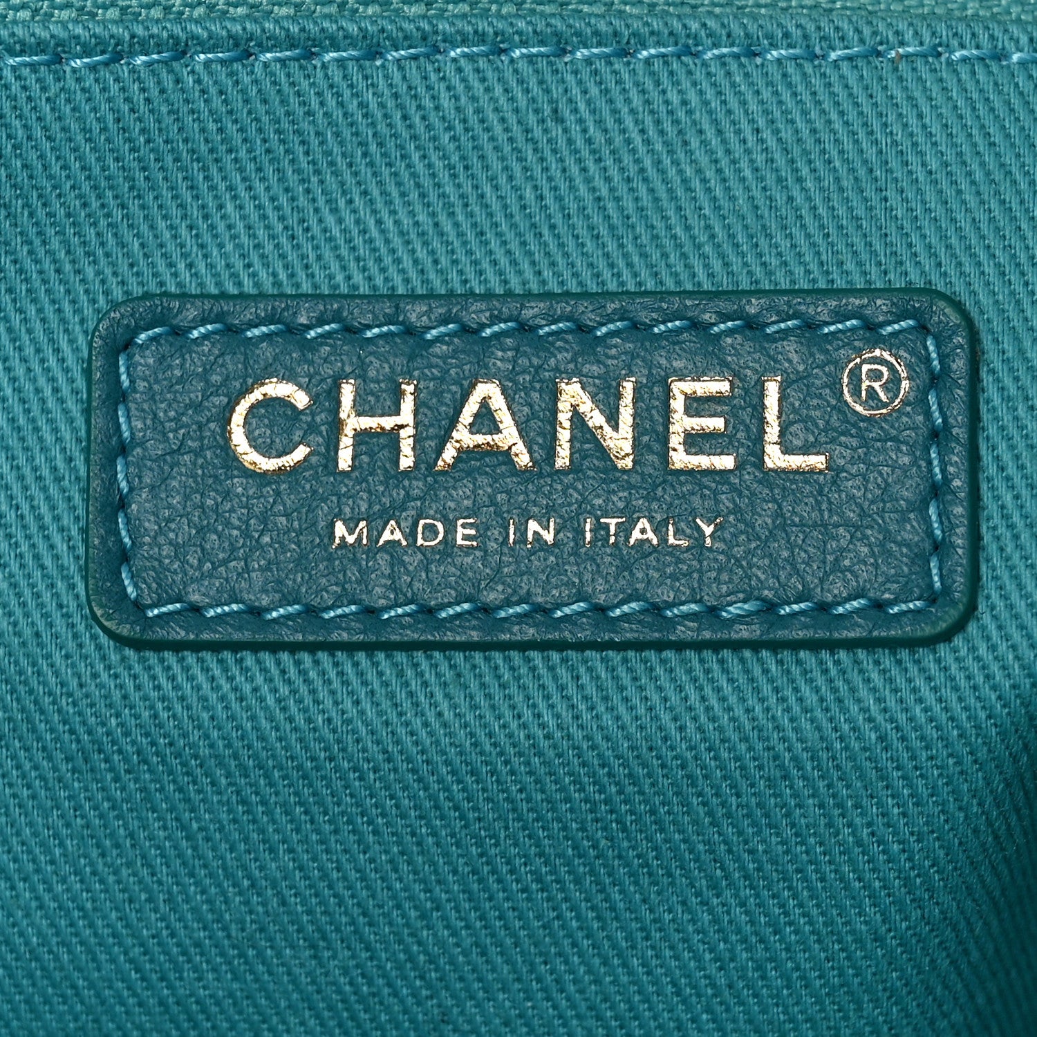 Chanel Mixed Fibers Calfskin Striped Medium Deauville Tote Light Blue 6 of 9