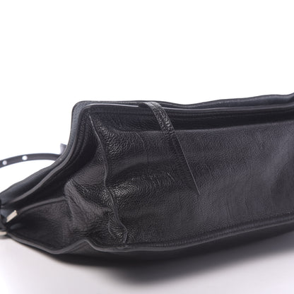 Prada Glace Calf Etiquette Flap Black Astrale 10 of 11