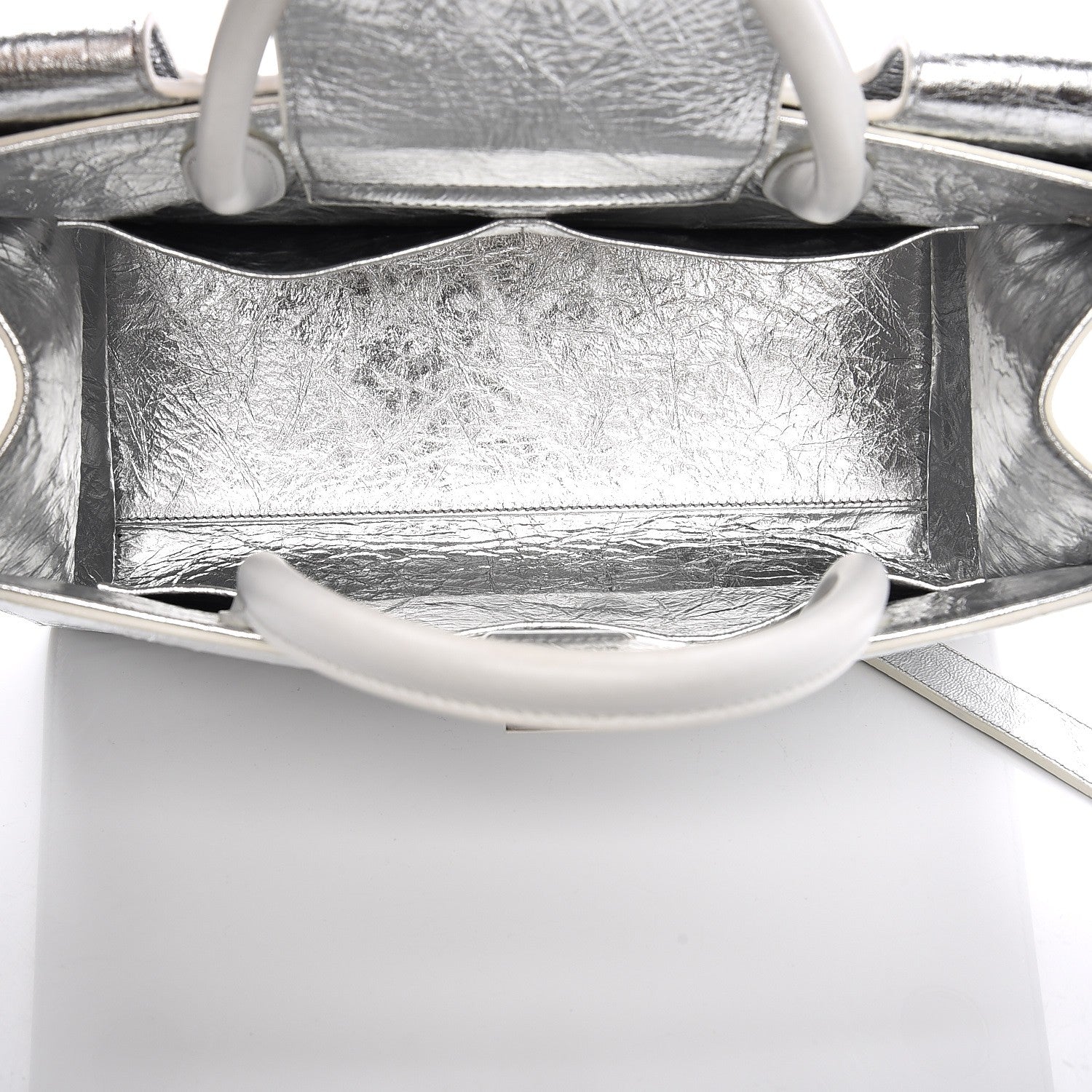 Christian Dior Metallic Calfskin Medium Diorever Flap Silver 5 of 13