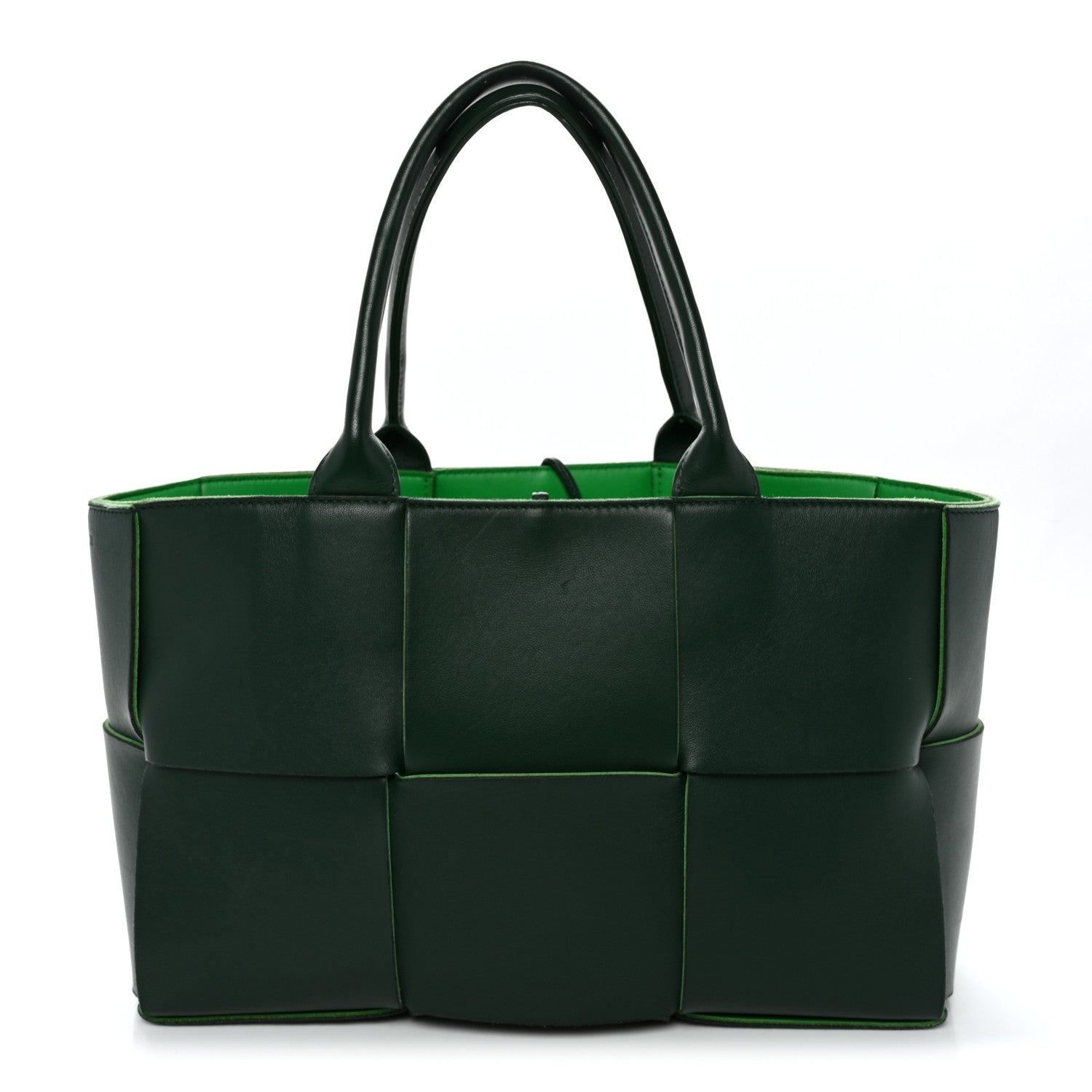 Bottega Veneta Calfskin Maxi Intrecciato Medium Arco Tote Raintree 1 of 11