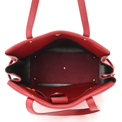 Salvatore Ferragamo Calfskin Nencia Tote Rosso 5 of 9
