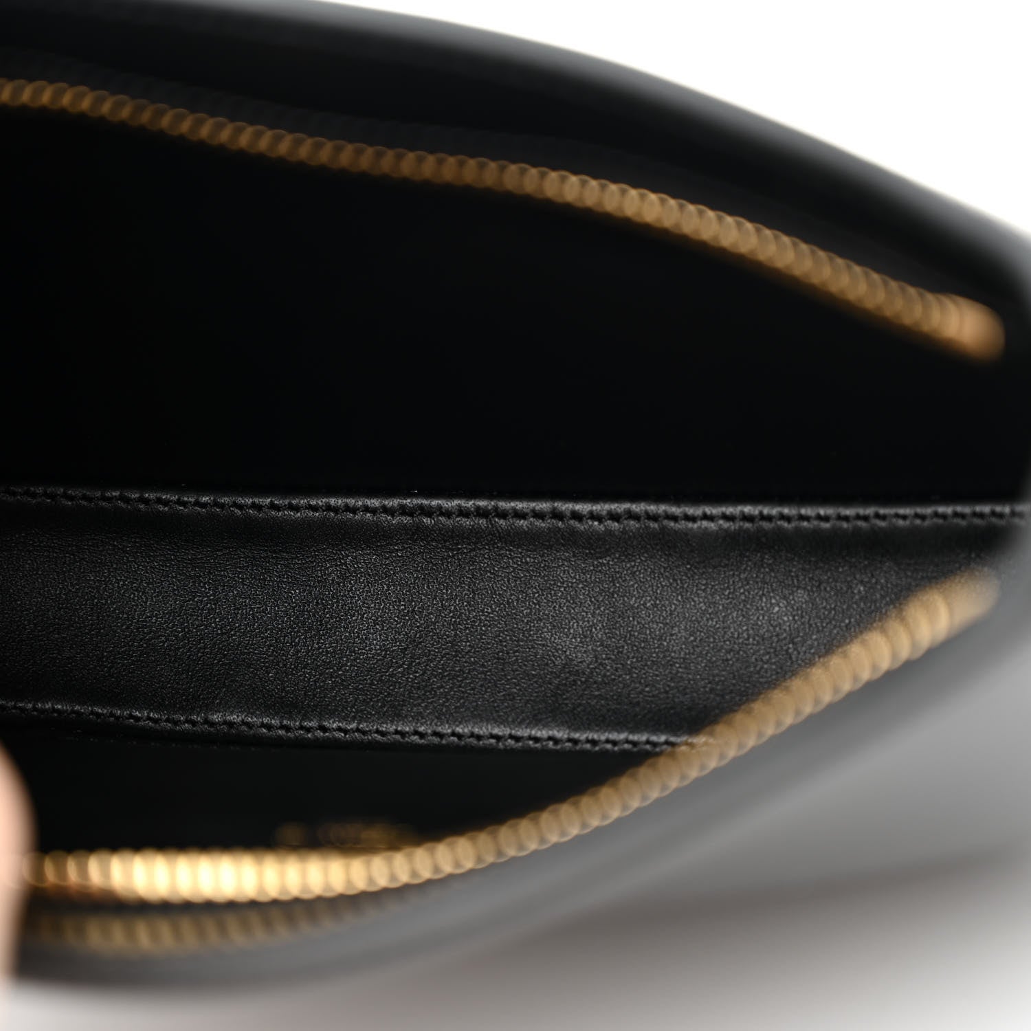 Celine Shiny Calfskin Medium Tilly Triomphe Shoulder Bag Black 5 of 12