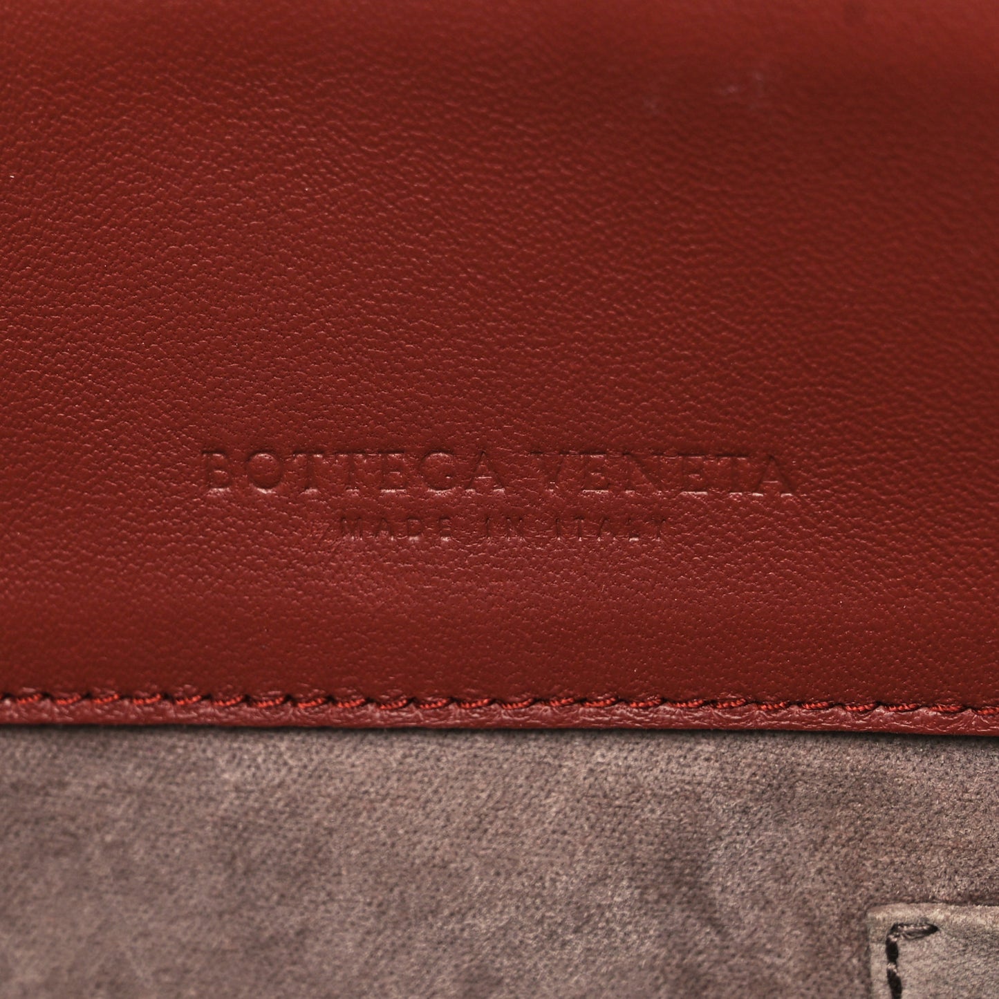 Nappa Intrecciato Large Olimpia Bag Rust