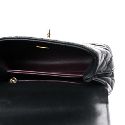 Chanel Caviar Quilted Extra Mini Coco Handle Flap Black 5 of 11