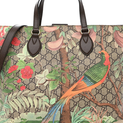 Gucci Soft GG Supreme Monogram Tian Medium Crossbody Tote Beige Multicolor New Acero 8 of 10