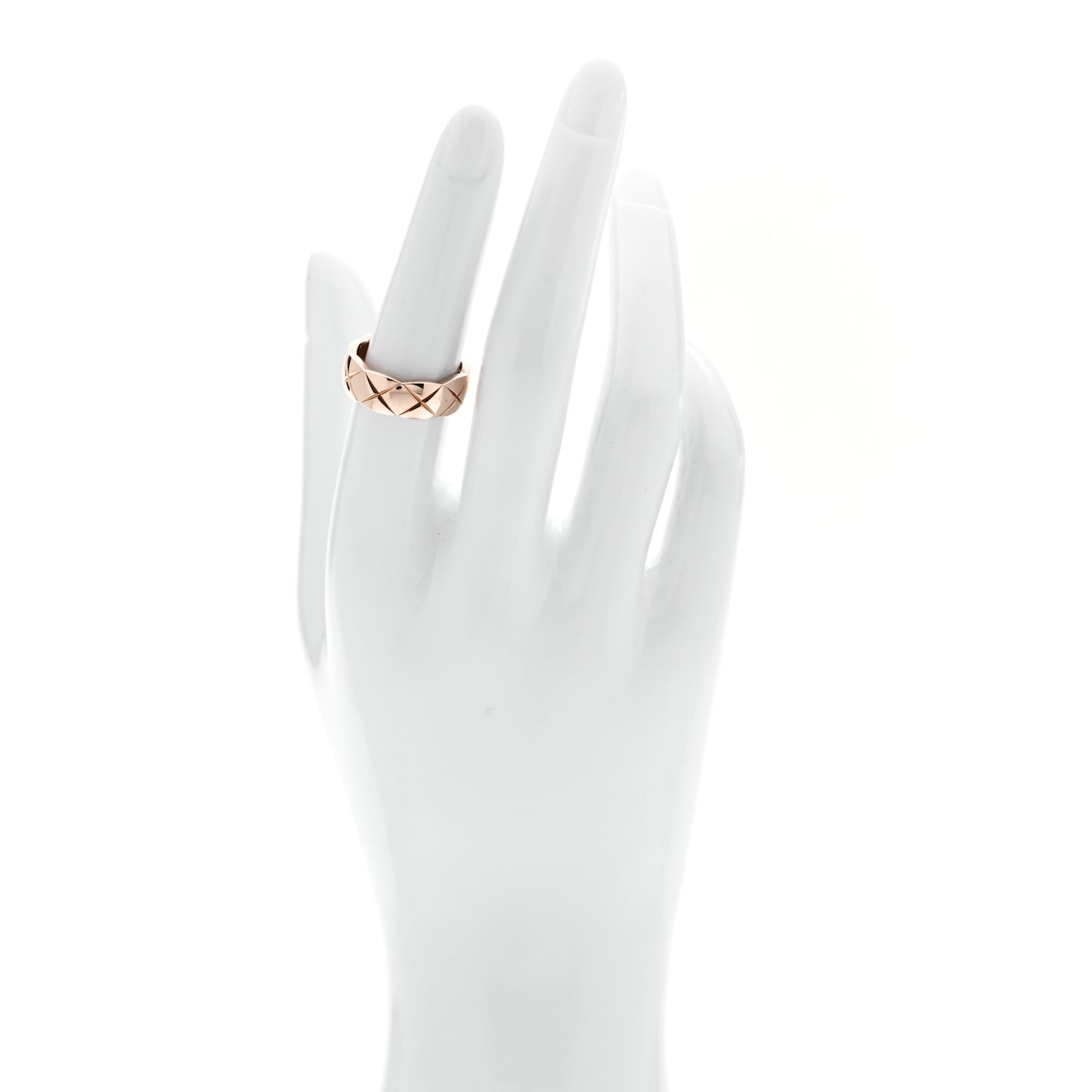 18K Beige Gold Small Coco Crush Ring 53 6.5