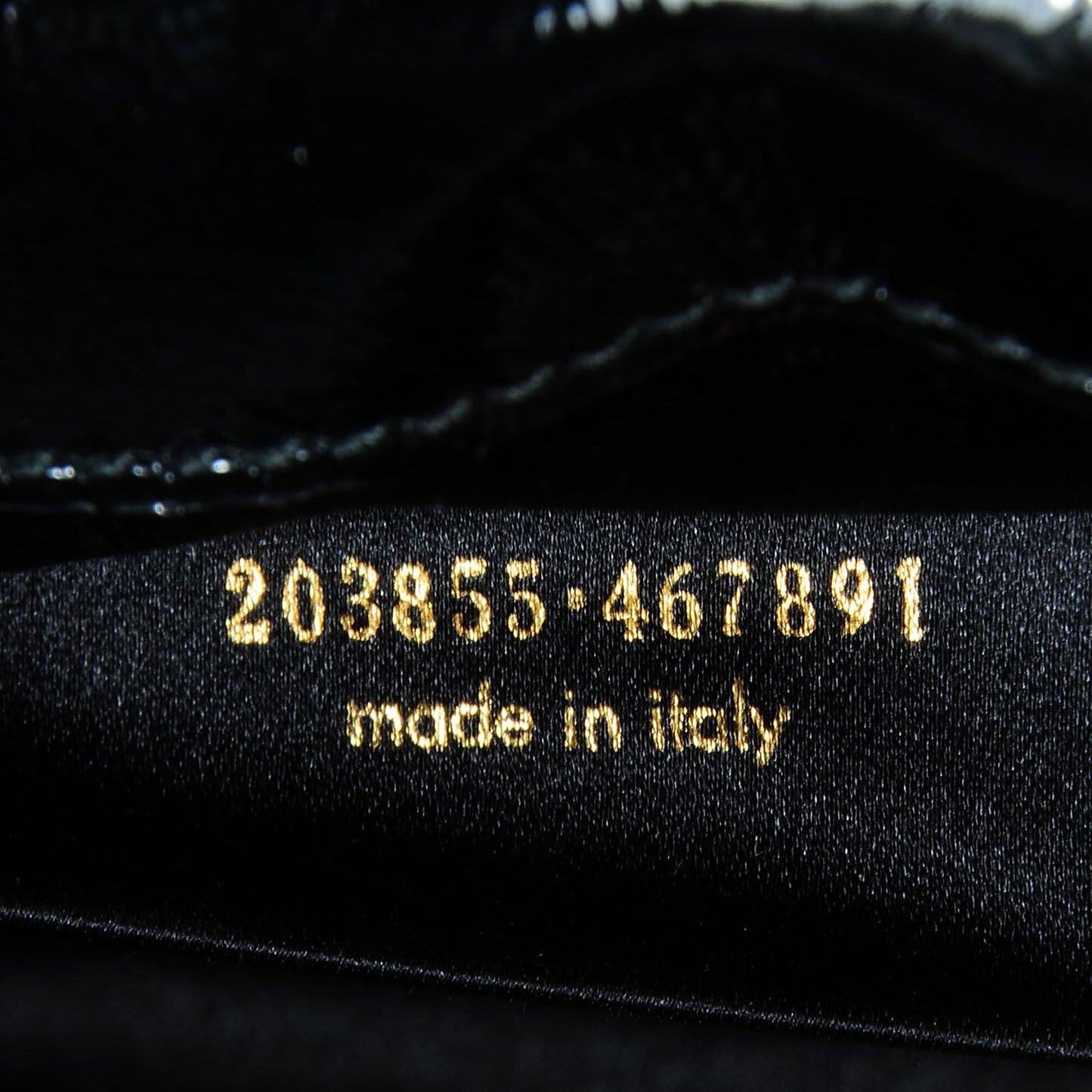 Textured Patent Monogram Large Belle De Jour Clutch Black