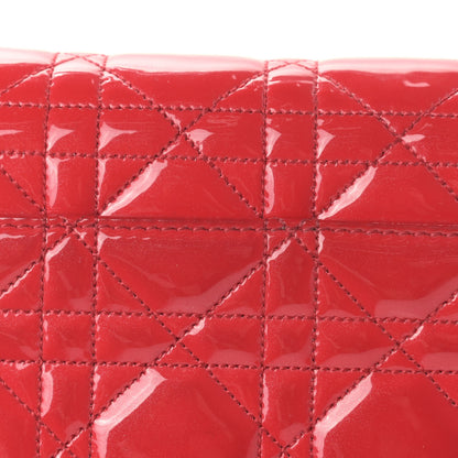 Christian Dior Patent Cannage Miss Dior Promenade Pouch Red 13 of 13