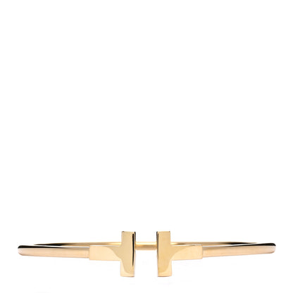 Tiffany 18K Yellow Gold T Wire Bracelet 1 of 3