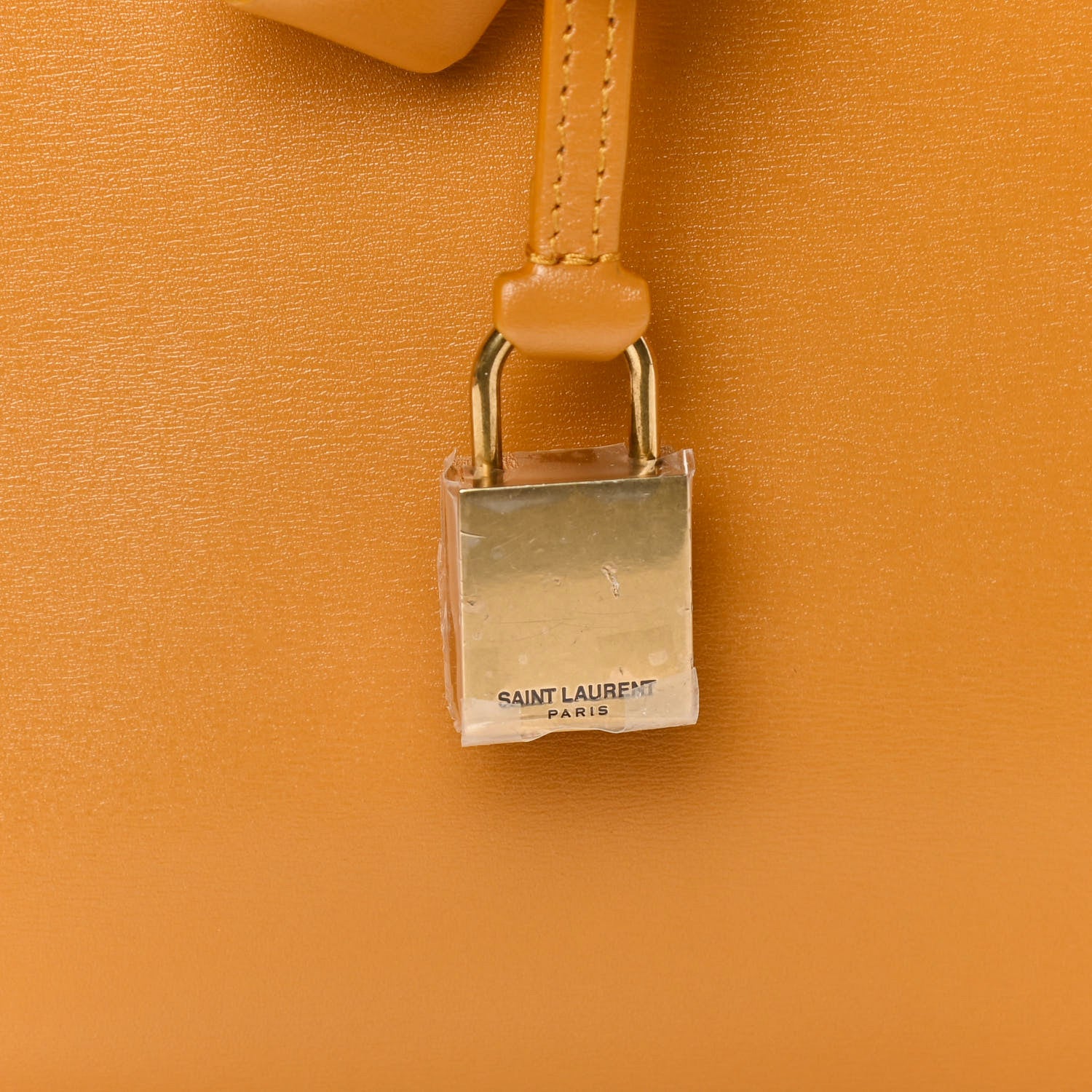 Saint Laurent Palmelatto Calfskin Baby Sac De Jour Senape Yellow 9 of 14