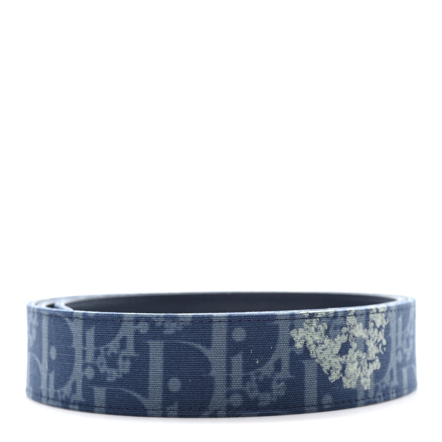 Christian Dior X DENIM TEARS Oblique Belt 95 38 Blue 1816149