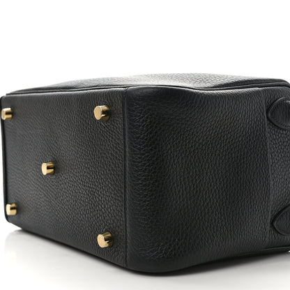 Hermes Taurillon Clemence Lindy 30 Black 8 of 10