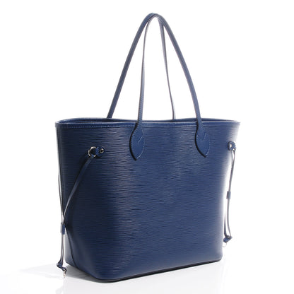 Louis Vuitton Epi Neverfull MM Indigo 3 of 8