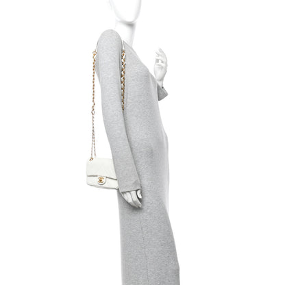 Chanel Caviar Quilted Mini Flap White 2 of 13