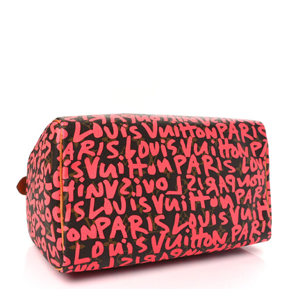 Louis Vuitton Monogram Graffiti Speedy 30 Fuchsia 4 of 11