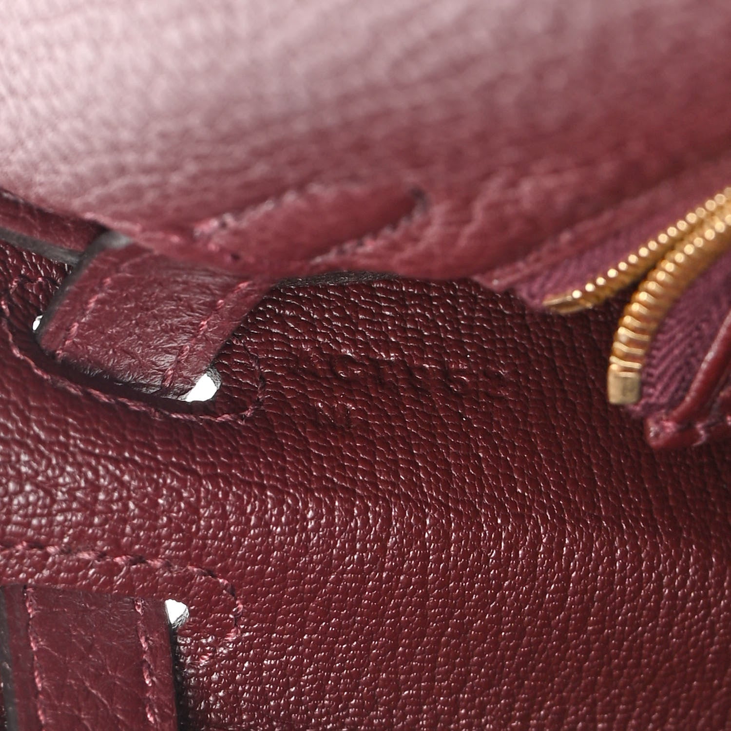 Hermes Togo Kelly Retourne 25 Bordeaux 7 of 11