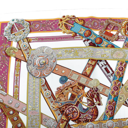 Hermes Silk Le Songe De La Licorne Scarf 90 2 of 6