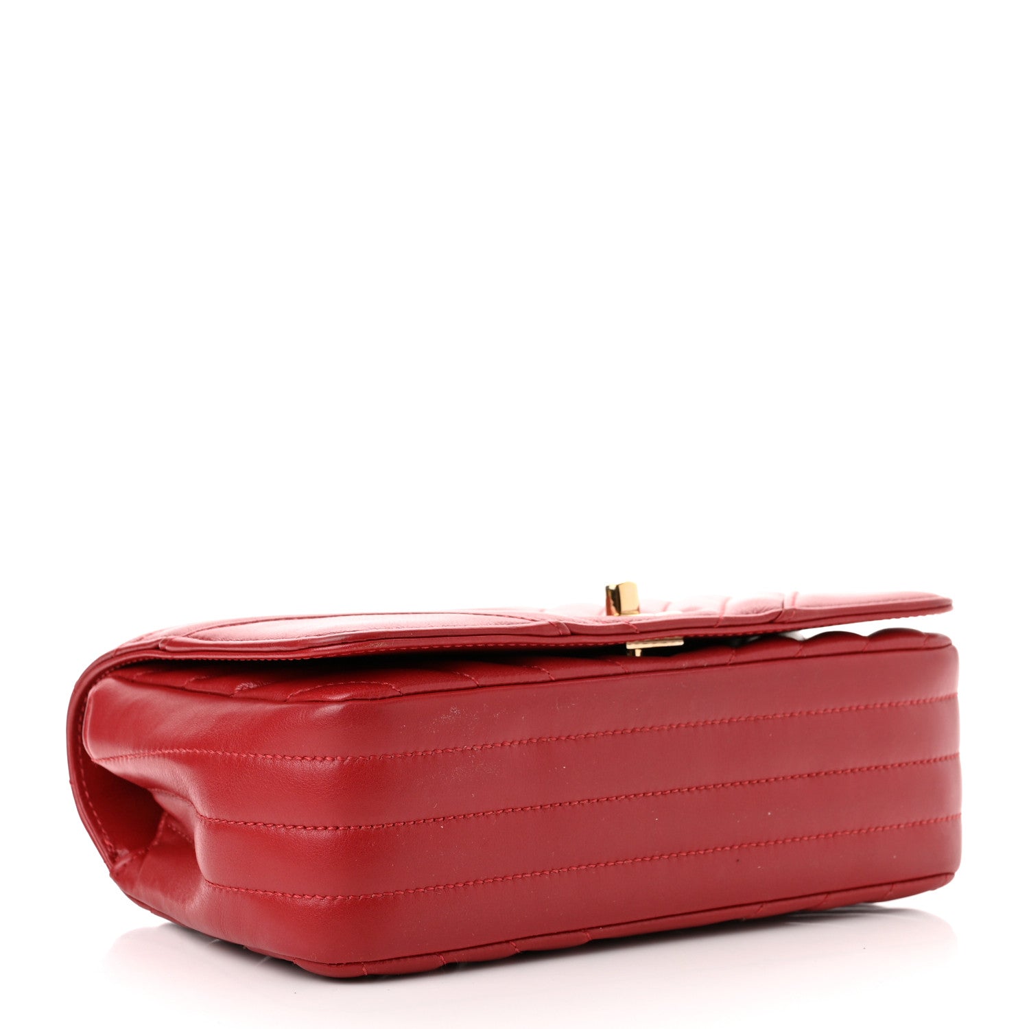 Chanel Calfskin Chevron Quilted Mini Statement Flap Red 4 of 11