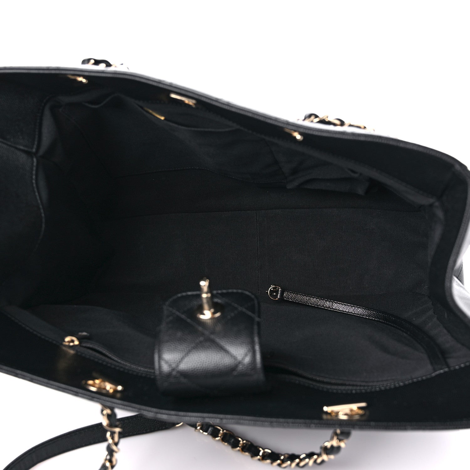 Chanel Caviar Quilted Large Shopping Tote Black 4 of 9