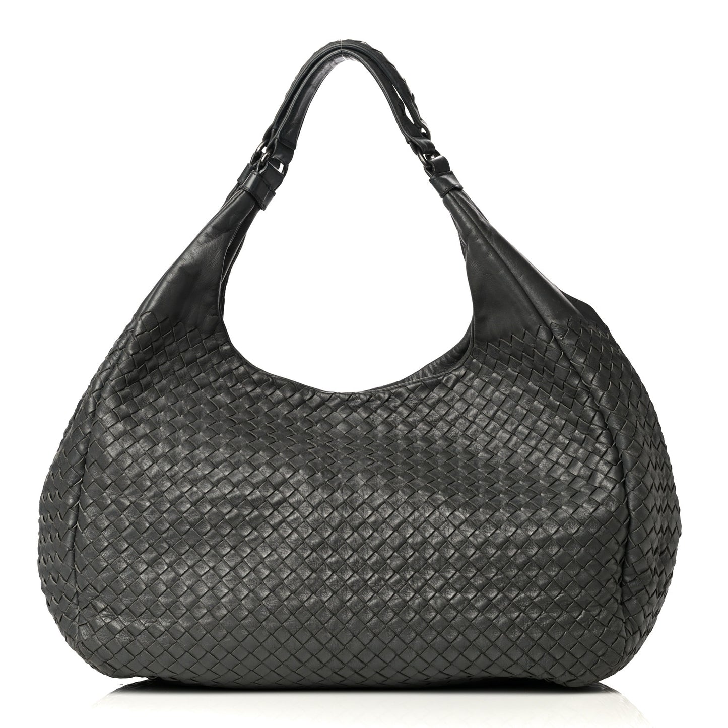 Nappa Intrecciato Large Campana Hobo Shadow