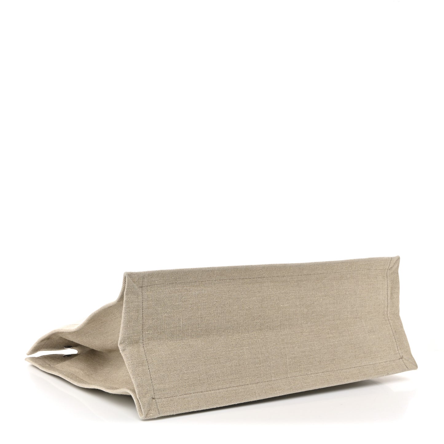 Linen Calfskin Rive Gauche Tote Optic White