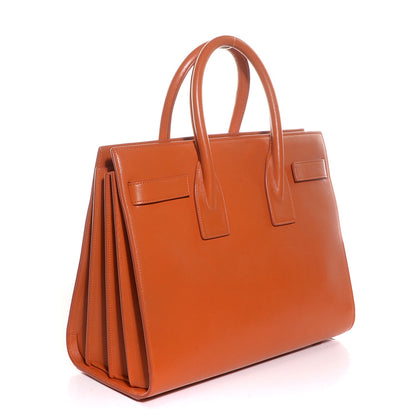 Saint Laurent Calfskin Small Sac De Jour Mandarine 3 of 8