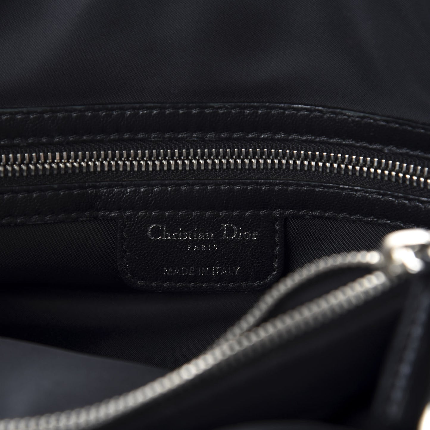 Satin Cannage Charming Lock Flap Shoulder Bag Black