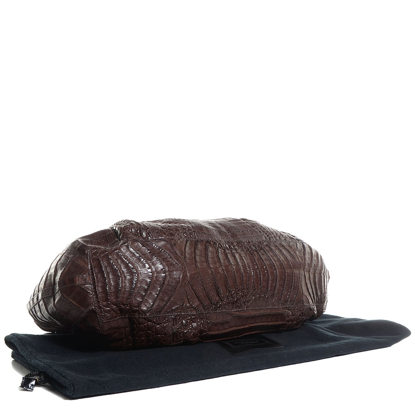 Crocodile Hobo Brown