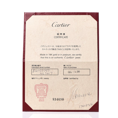 Cartier 18K Pink Gold Diamond 4mm LOVE Wedding Band Ring 50 5.25 5 of 5