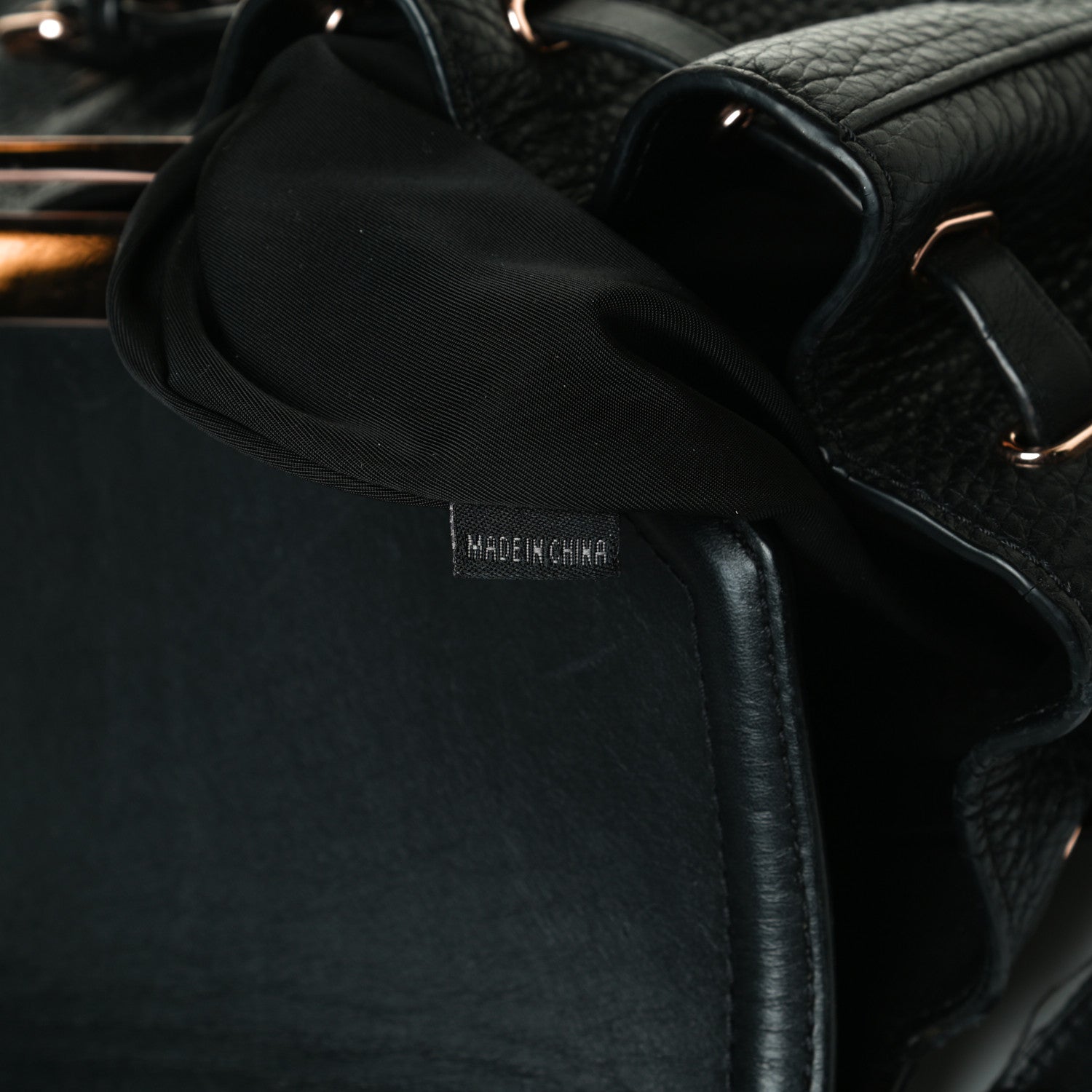 Alexander Wang Pebbled Calfskin Prisma Skeletal Backpack Black Rose Gold Hardware 7 of 13