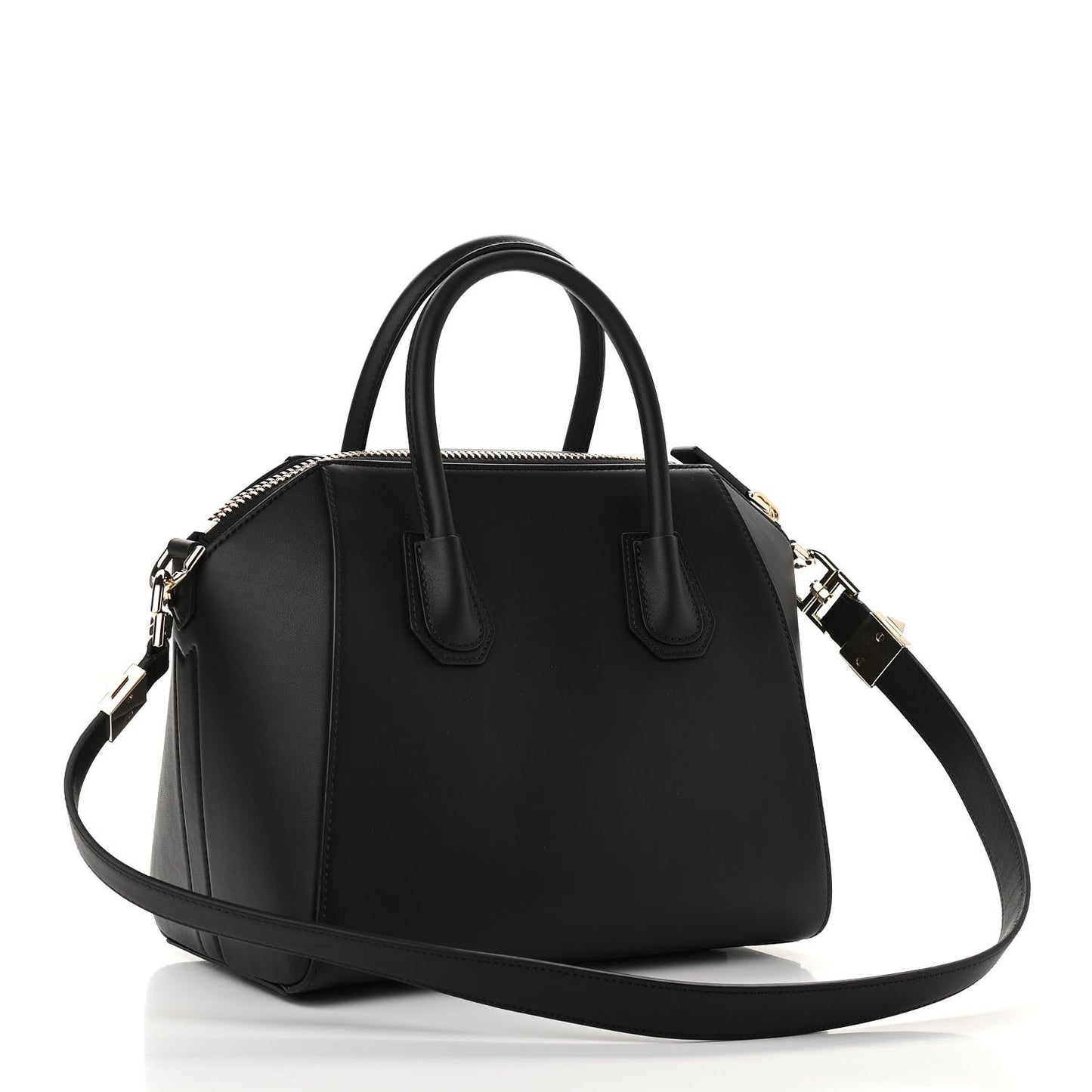 Calfskin Triangle Studded Small Antigona Black