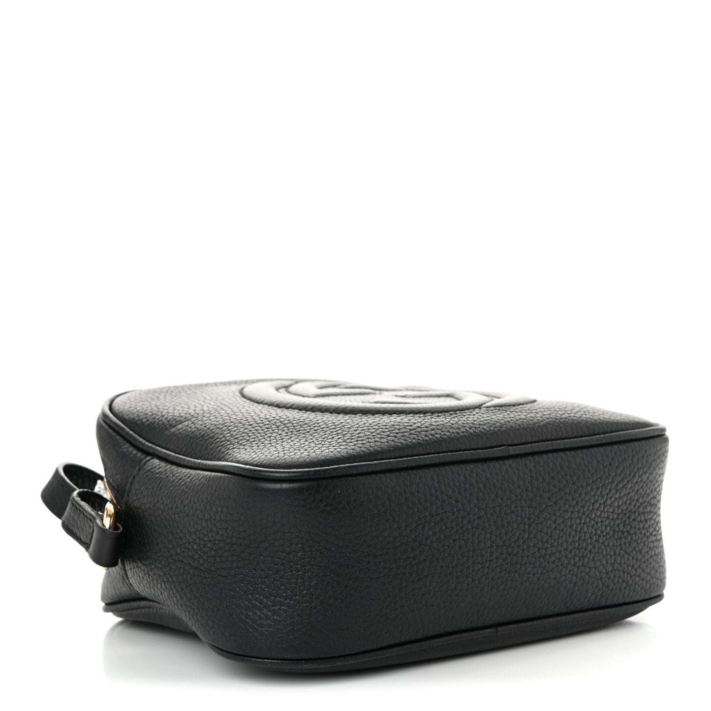 Pebbled Calfskin Small Soho Disco Bag Black Black