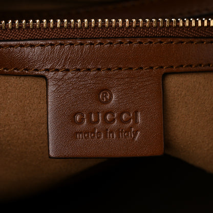Gucci GG Supreme Monogram Linea A Foldover Tote Brown 6 of 10