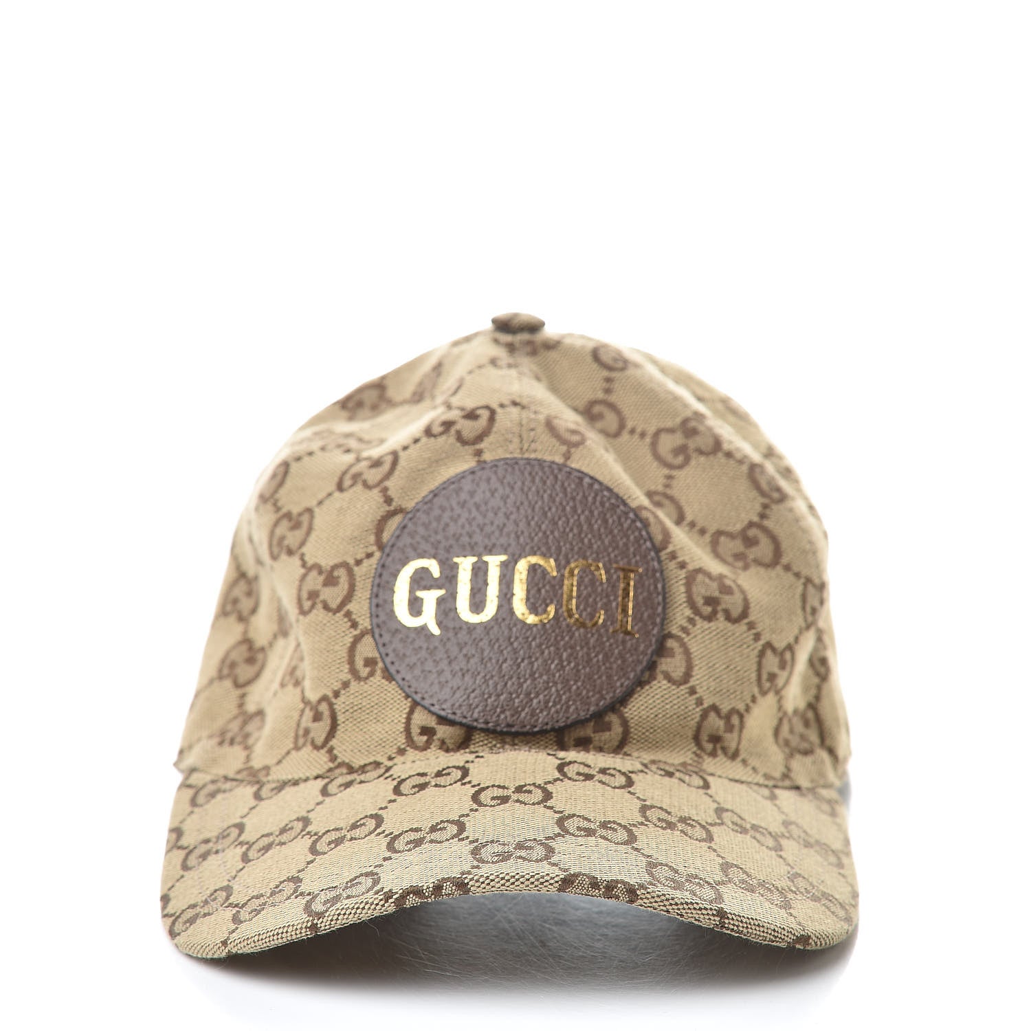 Gucci Monogram Textured Dollar Calfskin Zeno Baseball Hat S Beige 3 of 7