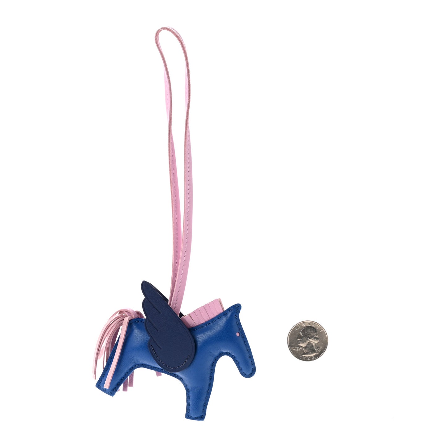 Milo Lambskin Grigri Rodeo Pegase Horse Bag Charm PM Bleu France Mauve Sylvestre Bleu Saphir