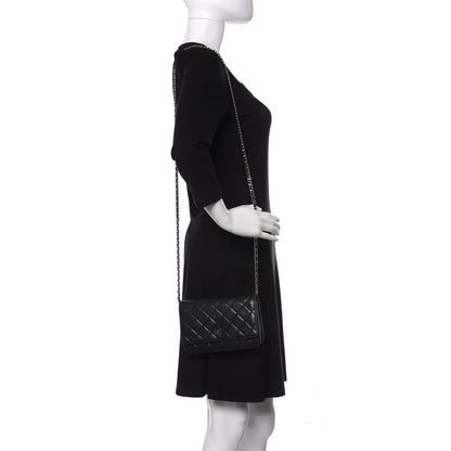 Chanel Caviar Quilted Wallet On Chain WOC Black 2 of 10