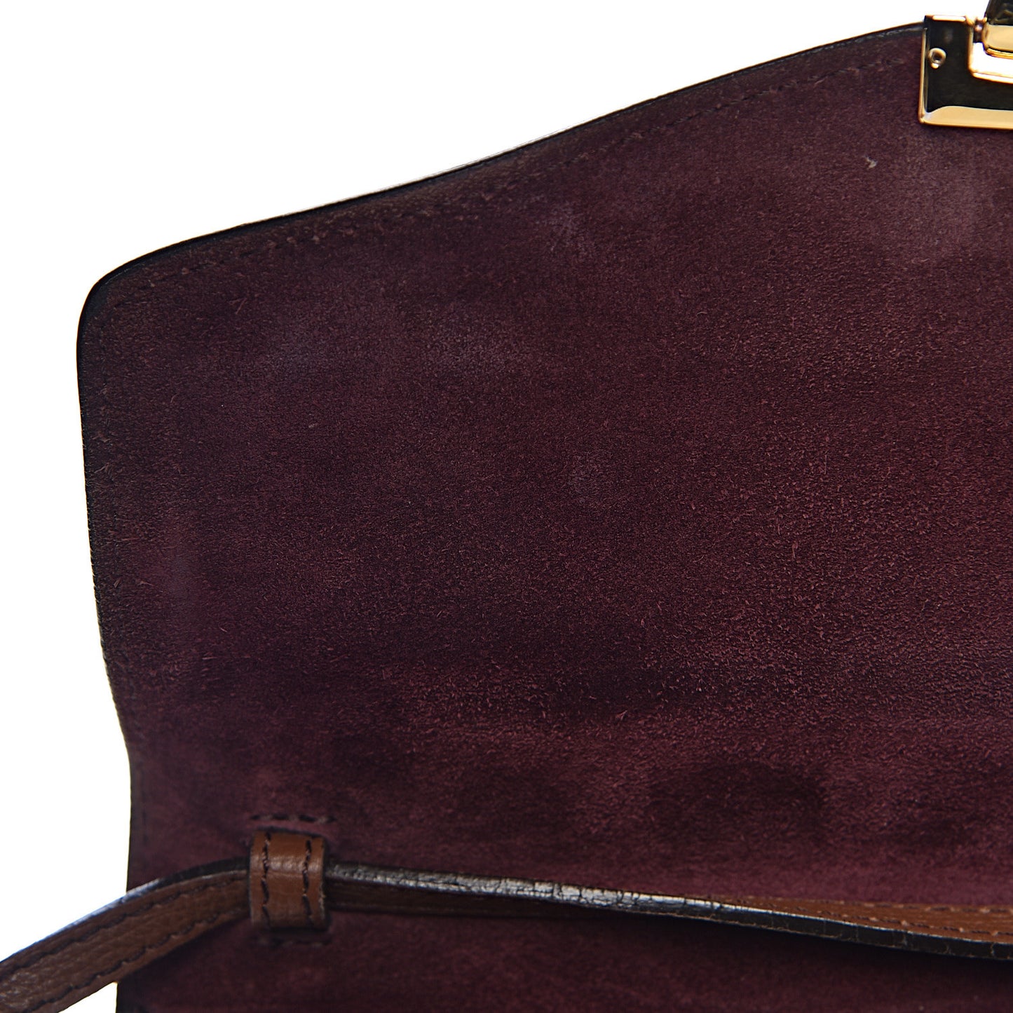 Derby Calfskin House Check Small Macken Crossbody Bag Tan