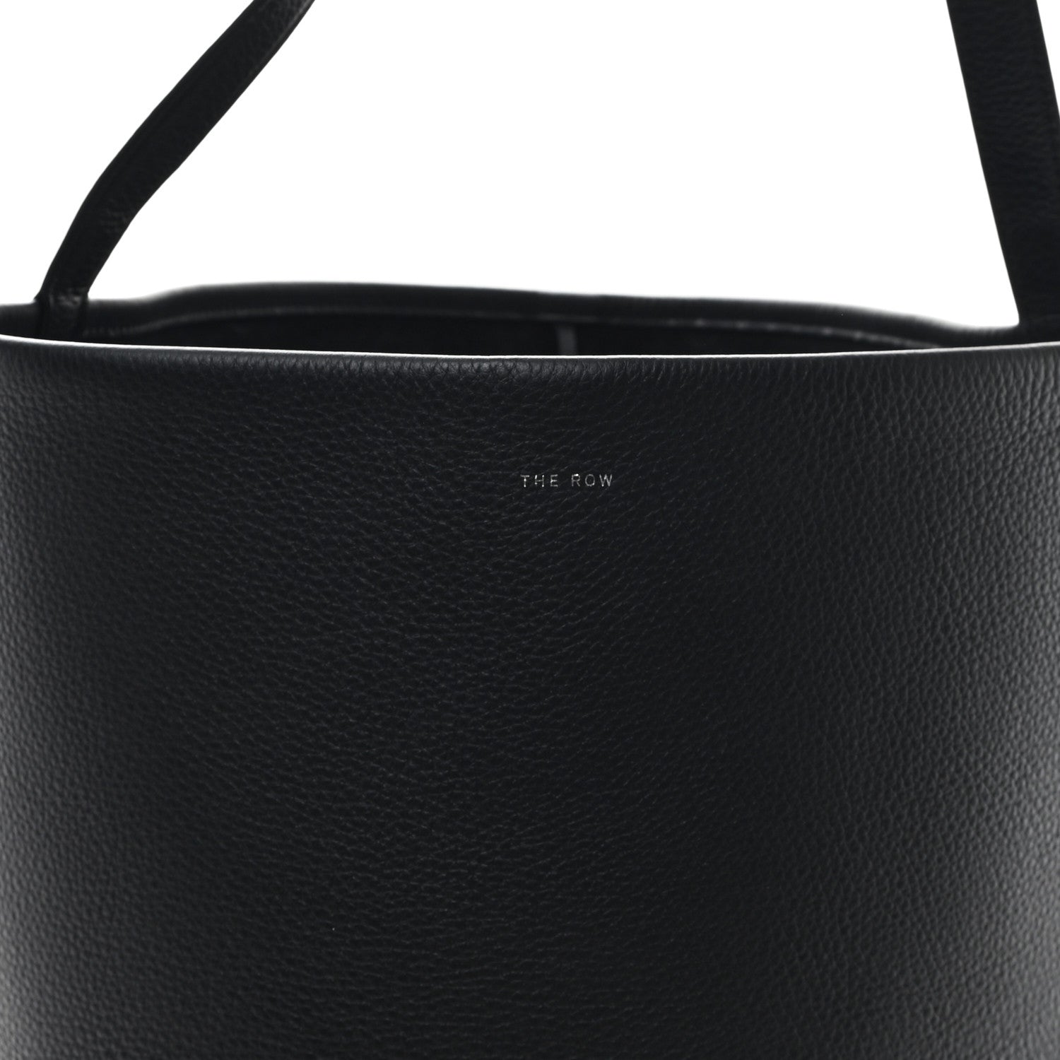 The Row Grained Calfskin Large N/S Park Tote Black 7 of 9
