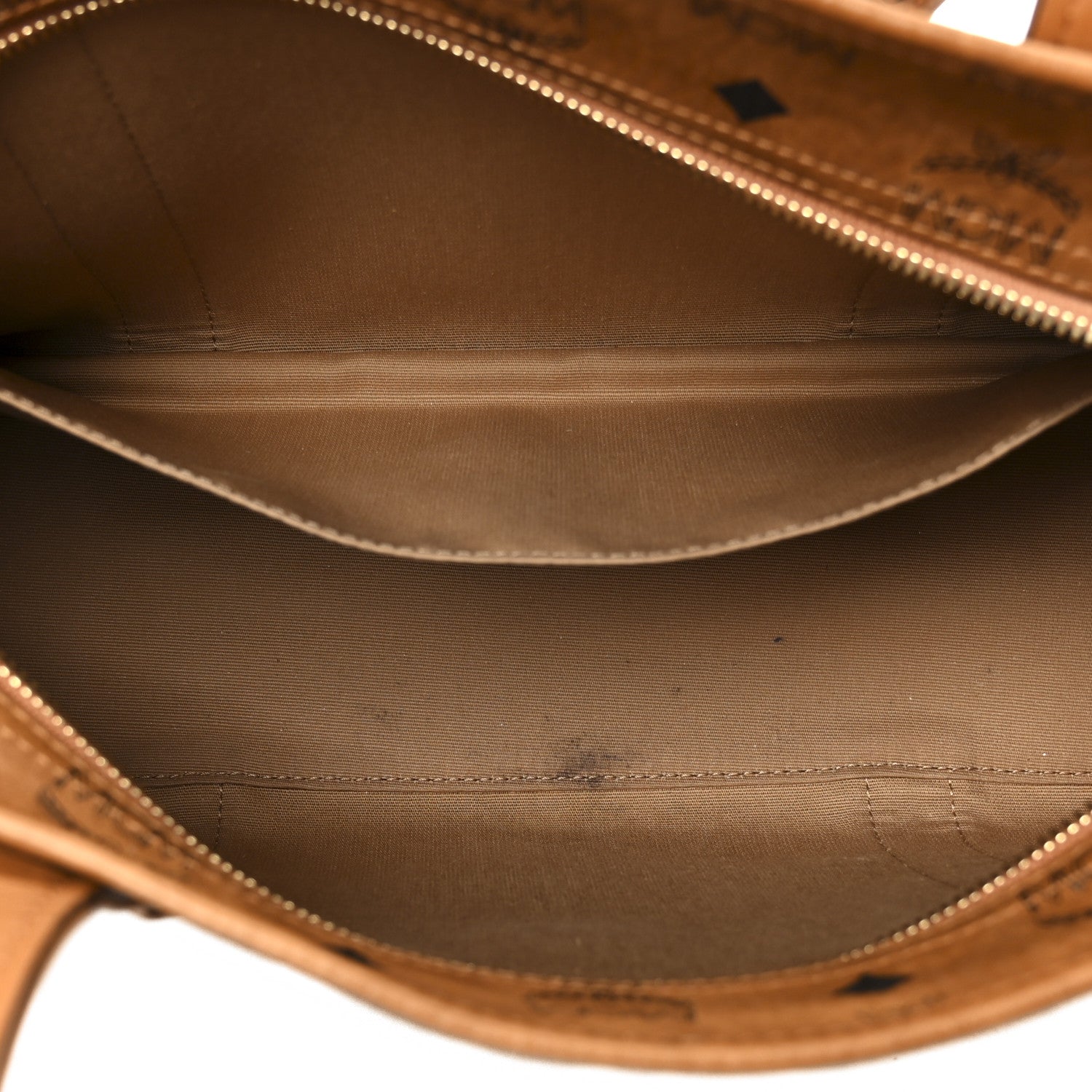 MCM Visetos Aren Small School Bag Tote Cognac 5 of 11