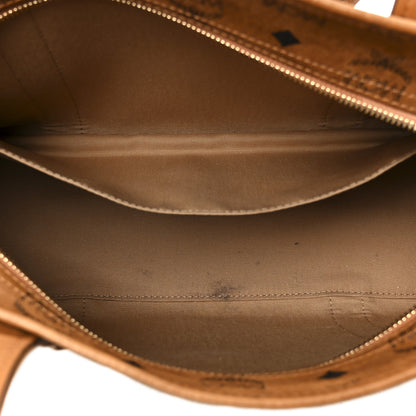 MCM Visetos Aren Small School Bag Tote Cognac 5 of 11