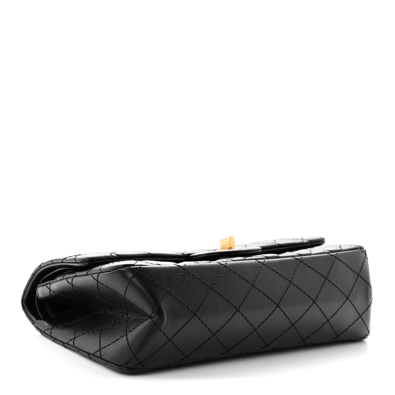 Chanel Aged Calfskin Quilted 2.55 Reissue 225 Flap Black 4 of 11