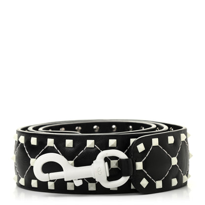 Valentino Garavani Lambskin Free Rockstud Spike Shoulder Strap Black 1 of 8