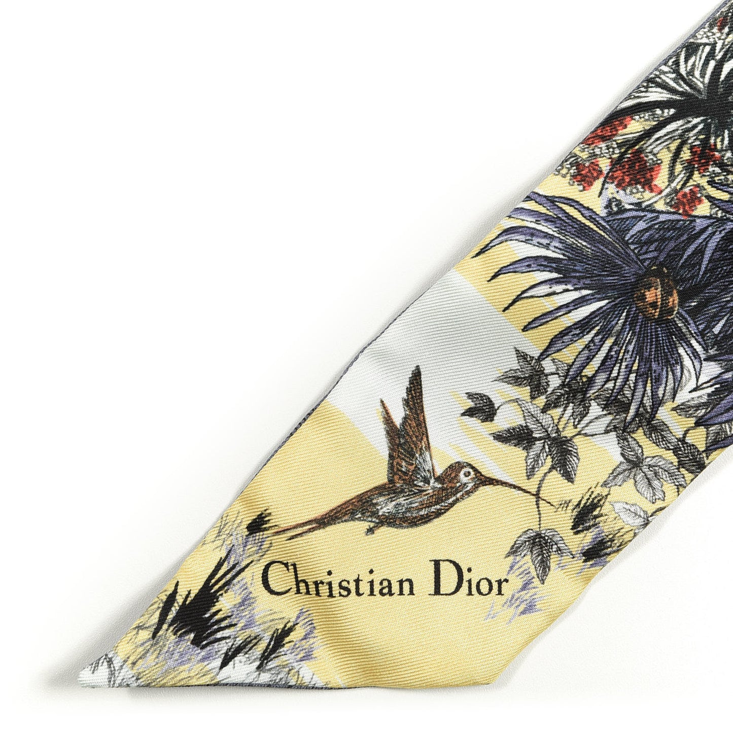 Silk Toile De Jouy Carnivora Mitzah Scarf