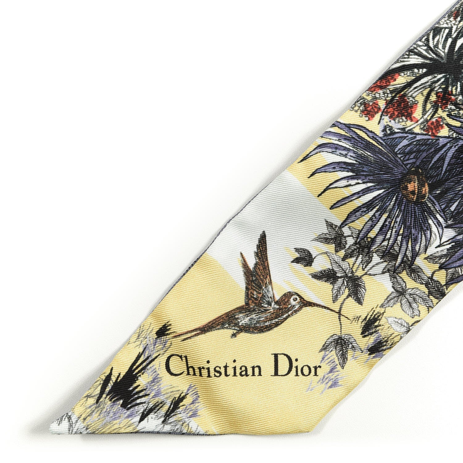 Christian Dior Silk Toile De Jouy Carnivora Mitzah Scarf 2 of 3